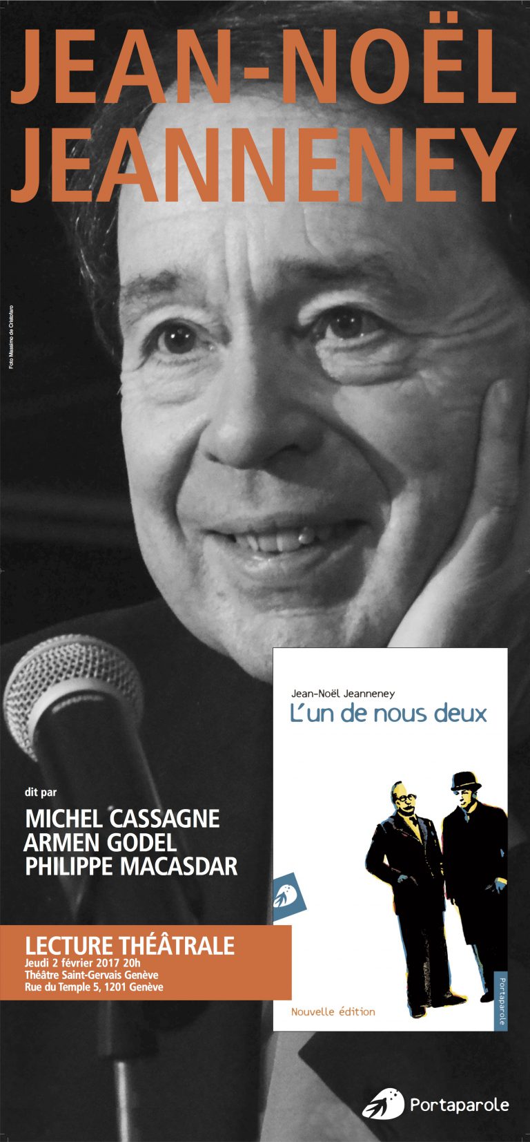 JeanNoël Jeanneney L’un de nous deux Alliance Française de Genève